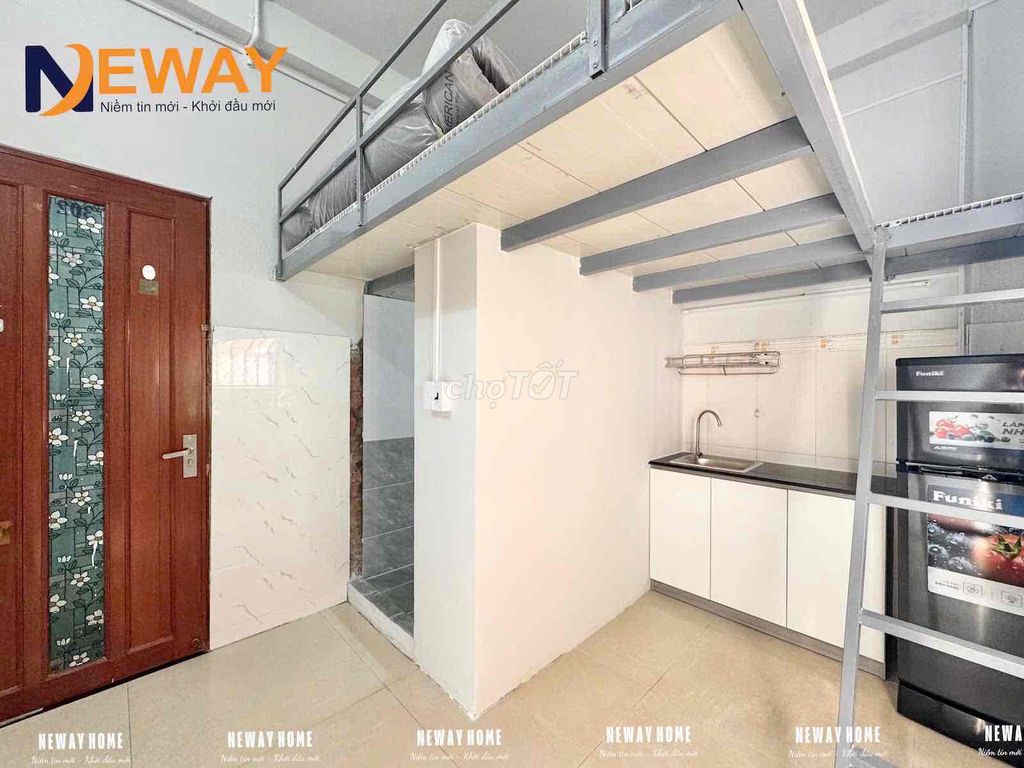 The apartment has an open window of an interior near the South Sea Church, Parma Malone