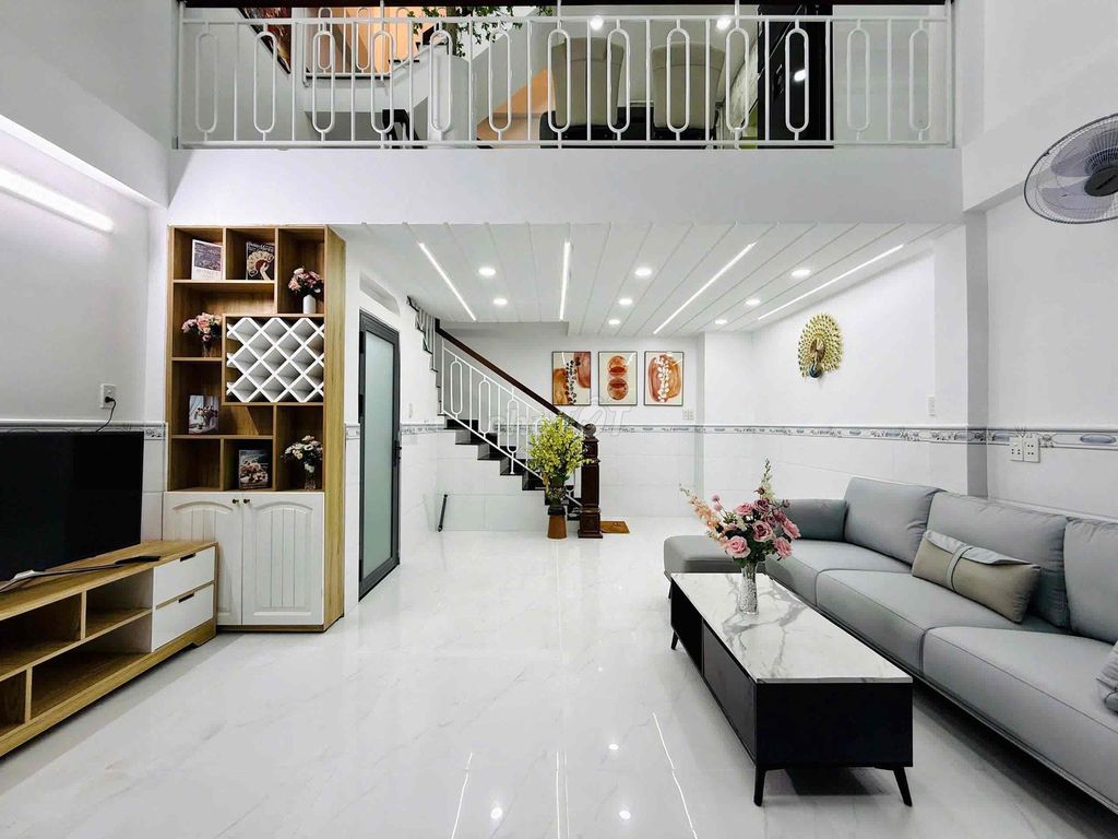 Rent a new house full of furniture in the alley 1/ số 19-7*8 Gò Vấp