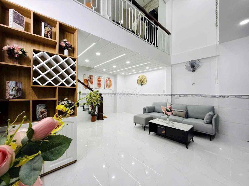 Rent a new house full of furniture in the alley 1/ số 19-7*8 Gò Vấp