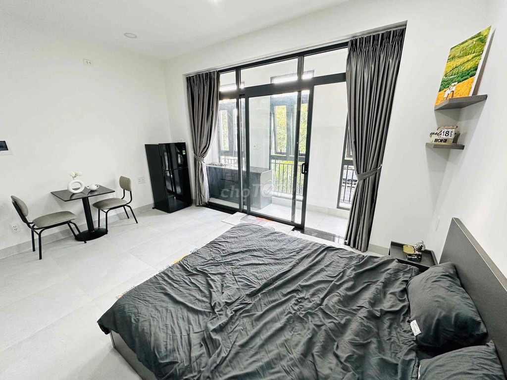The studio. A bedroom in the capital residence.