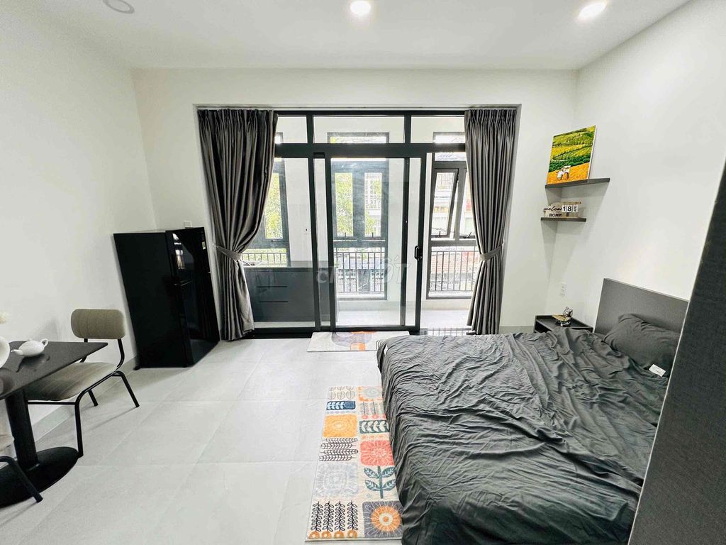 The studio. A bedroom in the capital residence.