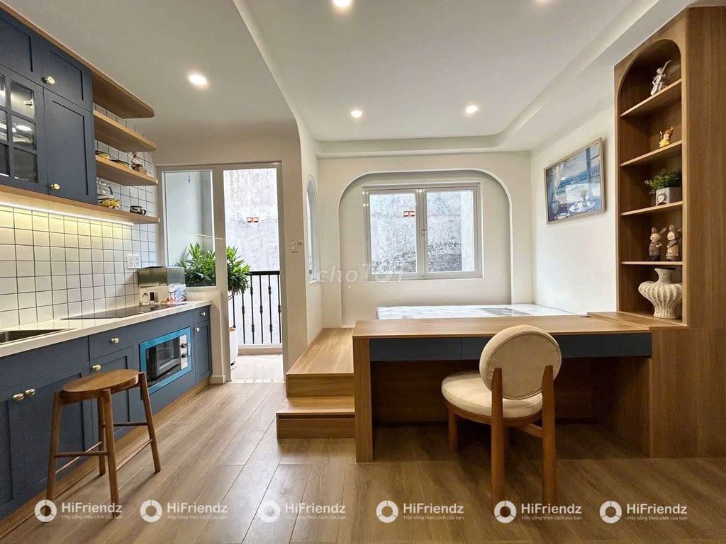 The new design service apartment -- full of super-creative furniture.