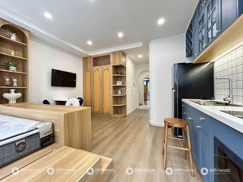 The new design service apartment -- full of super-creative furniture.