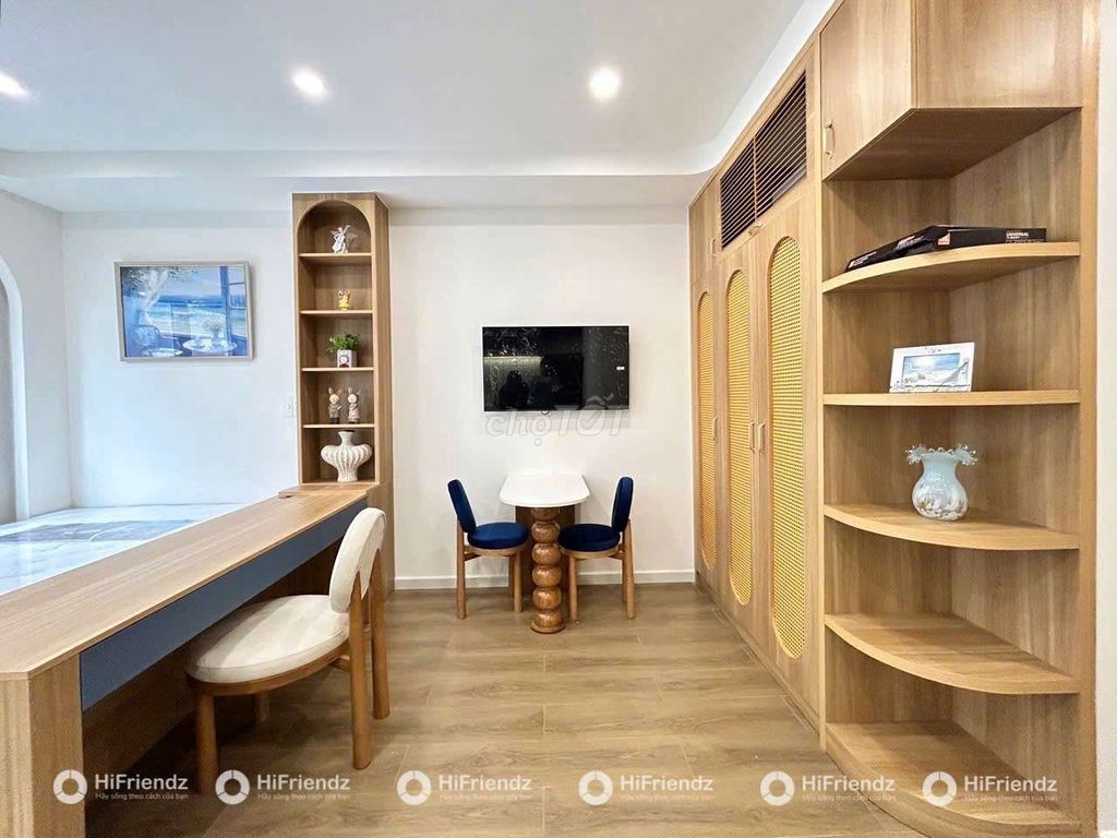 The new design service apartment -- full of super-creative furniture.
