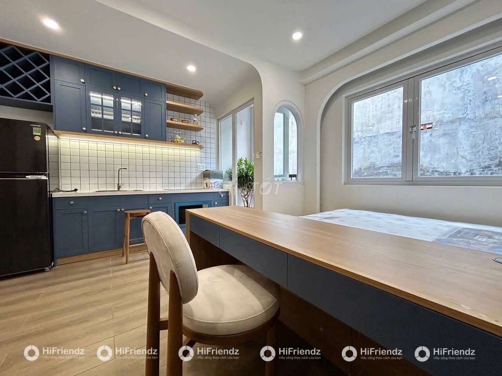 The new design service apartment -- full of super-creative furniture.