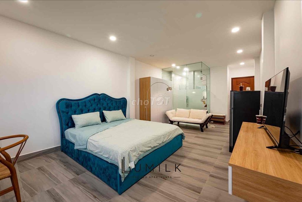 apartment near the merore harbor district 1, a balcony garden bedroom - full interior