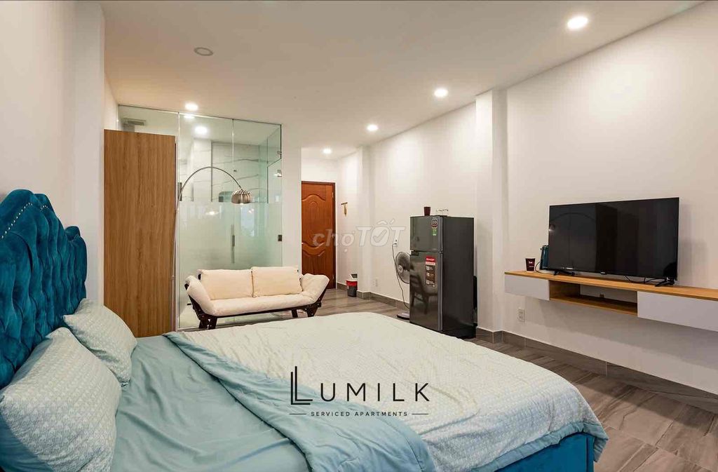apartment near the merore harbor district 1, a balcony garden bedroom - full interior