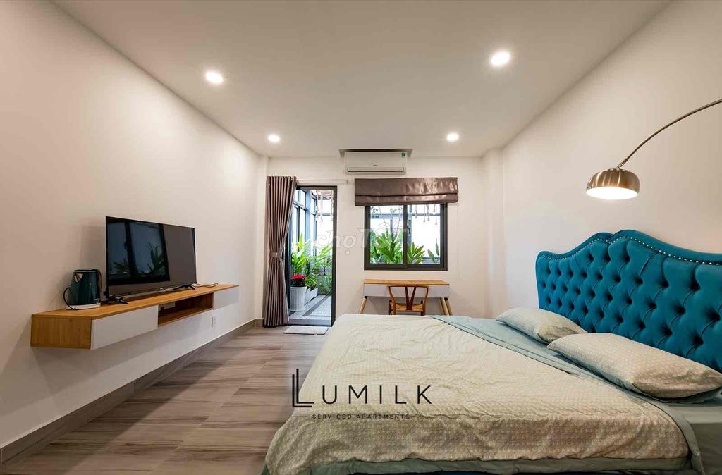 apartment near the merore harbor district 1, a balcony garden bedroom - full interior