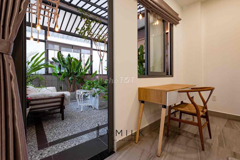 apartment near the merore harbor district 1, a balcony garden bedroom - full interior