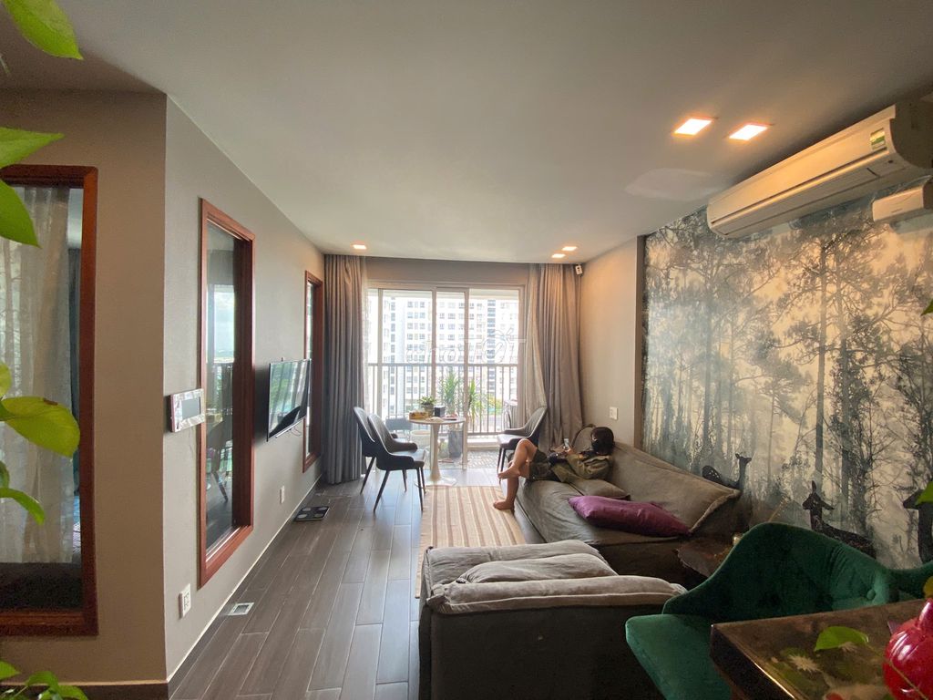Rent apartment 86 meters, design 2 bedrooms/2 toilets, full upper furniture, in the next room.