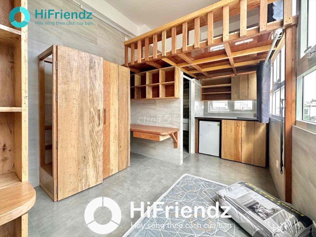 The entire interior -- only 100 percent built -- 2 sleeping spaces -- right at Tân Hương.
