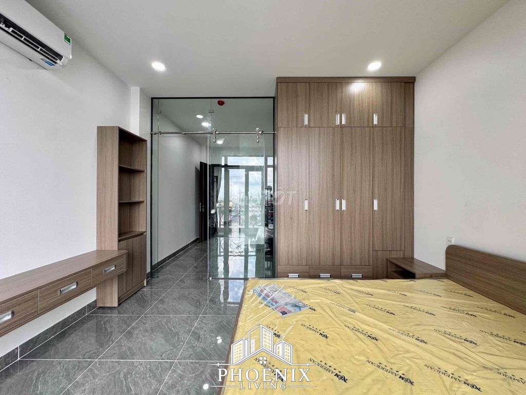 Hà Huy Giáp - overpasses to the top of the apartment station split kitchen full interior