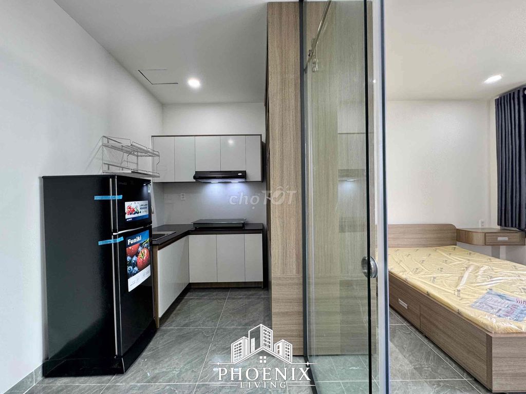Hà Huy Giáp - overpasses to the top of the apartment station split kitchen full interior