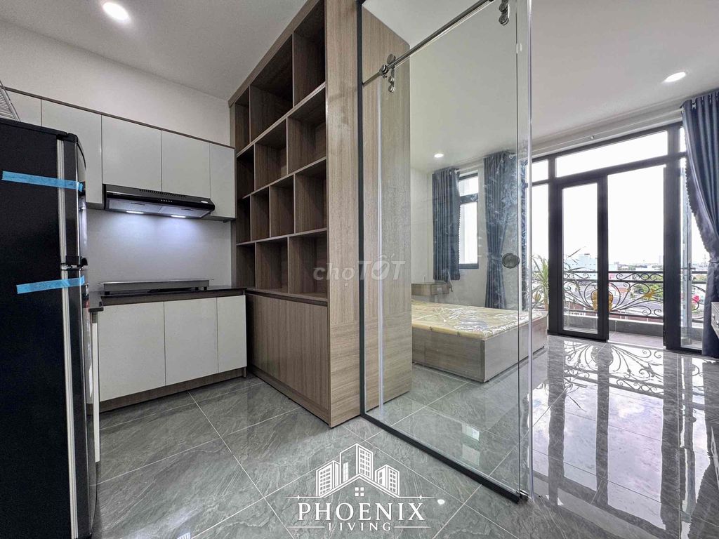Hà Huy Giáp - overpasses to the top of the apartment station split kitchen full interior
