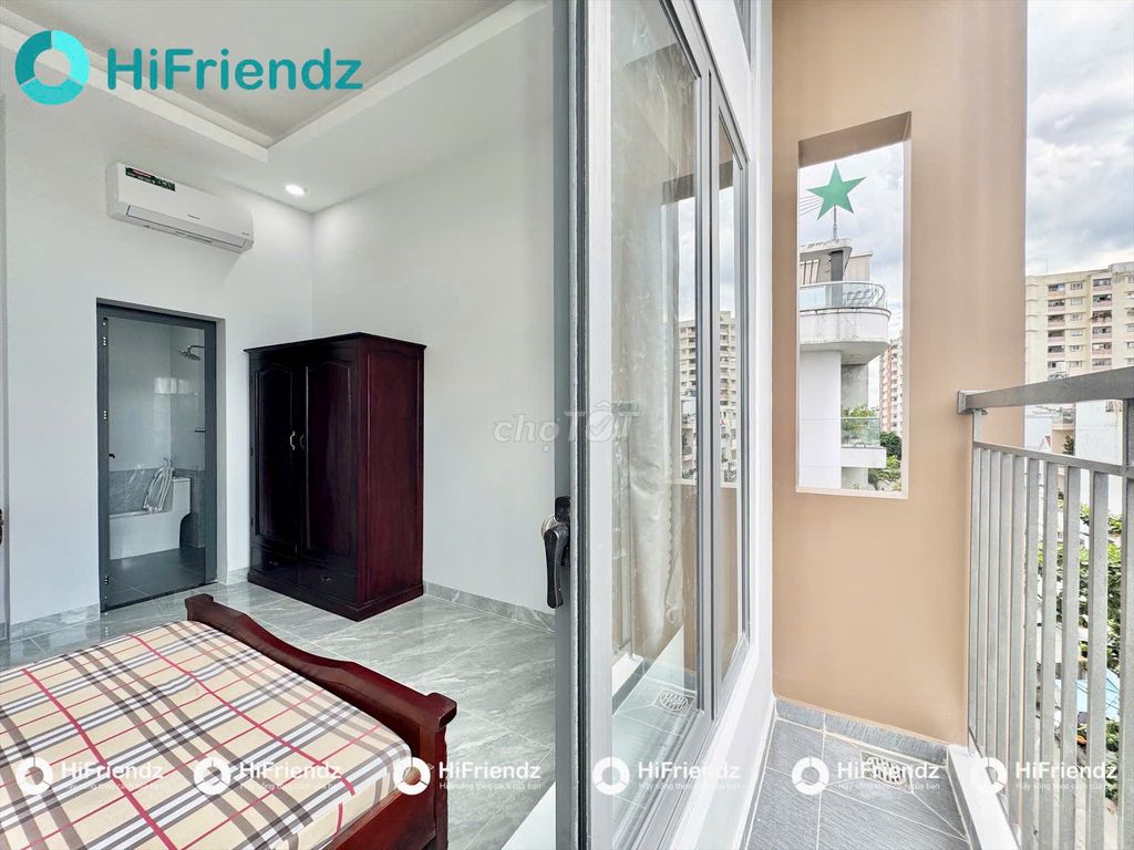 The balconies are filled with furniture near cvpm Quang Trung, emart