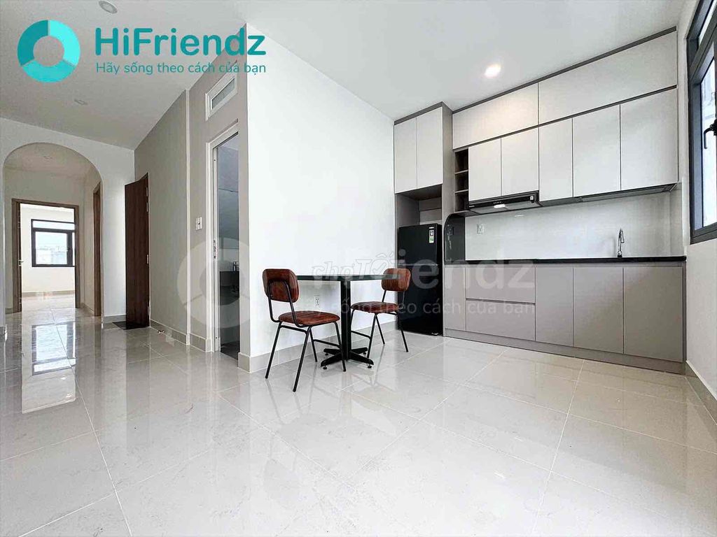 The two bedrooms are super open, full of furniture in the near future.