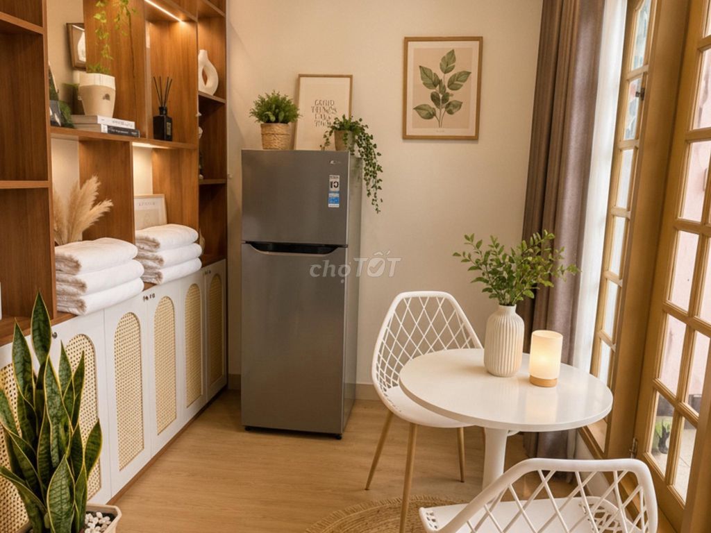 The apartment's in the villa.