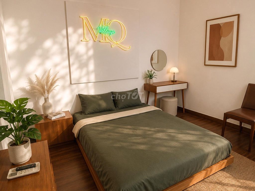 The apartment's in the villa.