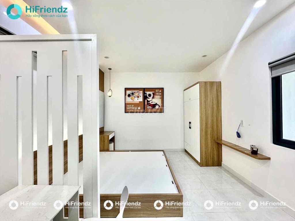 Rent a one-room apartment, balcony-full furniture right here in aeon Tân Phú.
