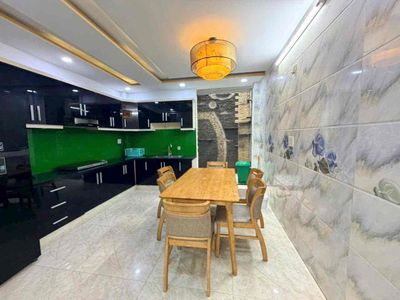 Nice new house with five car alley interiors. Thống Nhất-7.11 Gò Vấp bedroom.