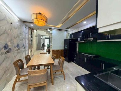Nice new house with five car alley interiors. Thống Nhất-7.11 Gò Vấp bedroom.