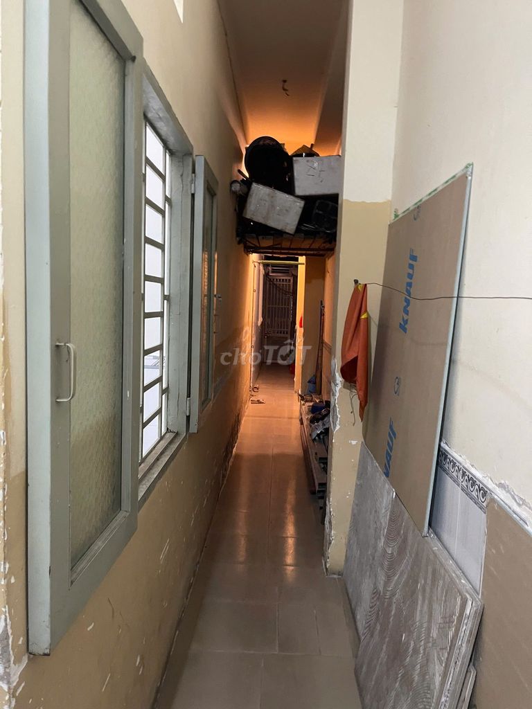 The house is now in hiding from a rented room.