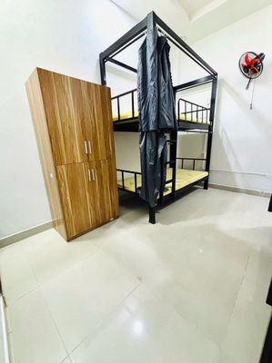 The dorm is full of fit furniture for students