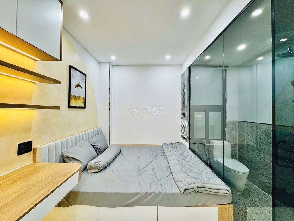For renting the Full House car alley interior 1/ Quang Trung Gò Vấp(3.5 x10 m) 3 bedroom 3 toilet - 14 t