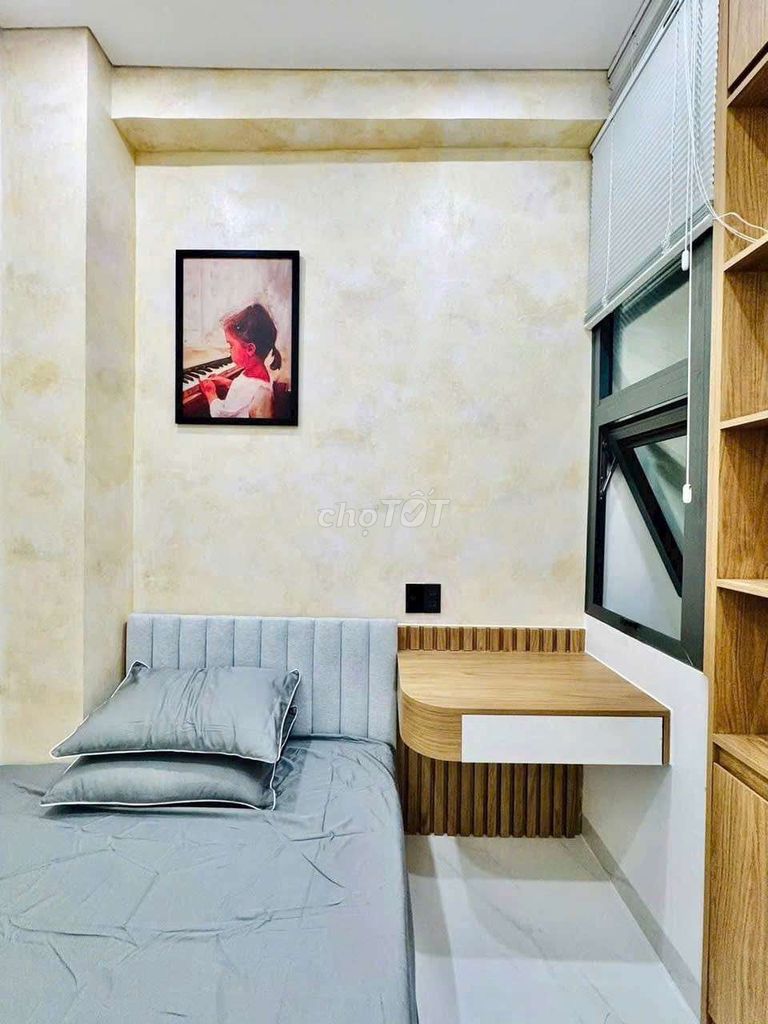 For renting the Full House car alley interior 1/ Quang Trung Gò Vấp(3.5 x10 m) 3 bedroom 3 toilet - 14 t