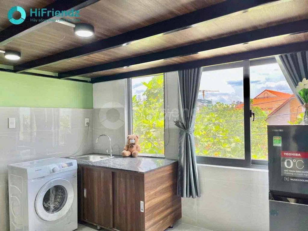 High-class apartment-- balcony-- open window--right Phan Văn Hớn
