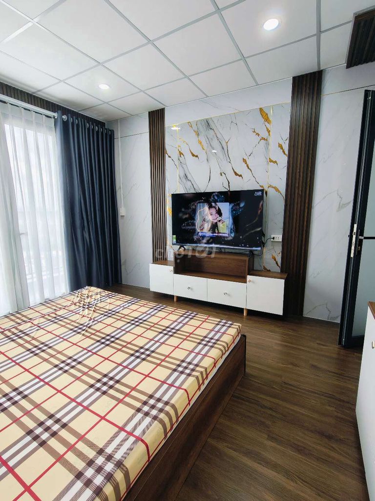 A full-on-size hotel bedroom.751 Tân Sơn West Gò Vấp.