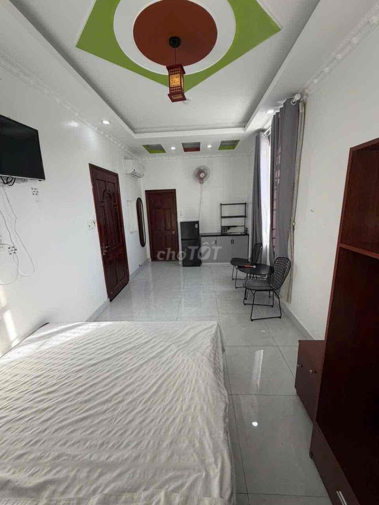 The studio apartment is a mile from the iron bridge. It's moving through vlu.