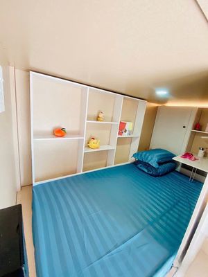 Rent the dorm on top of people with savings, no expense.