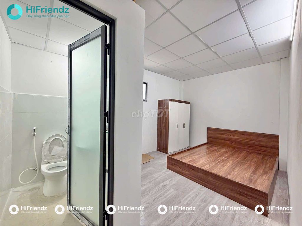 Rent a new studio at Thoại Ngọc Hầu full interior near the shower, huit