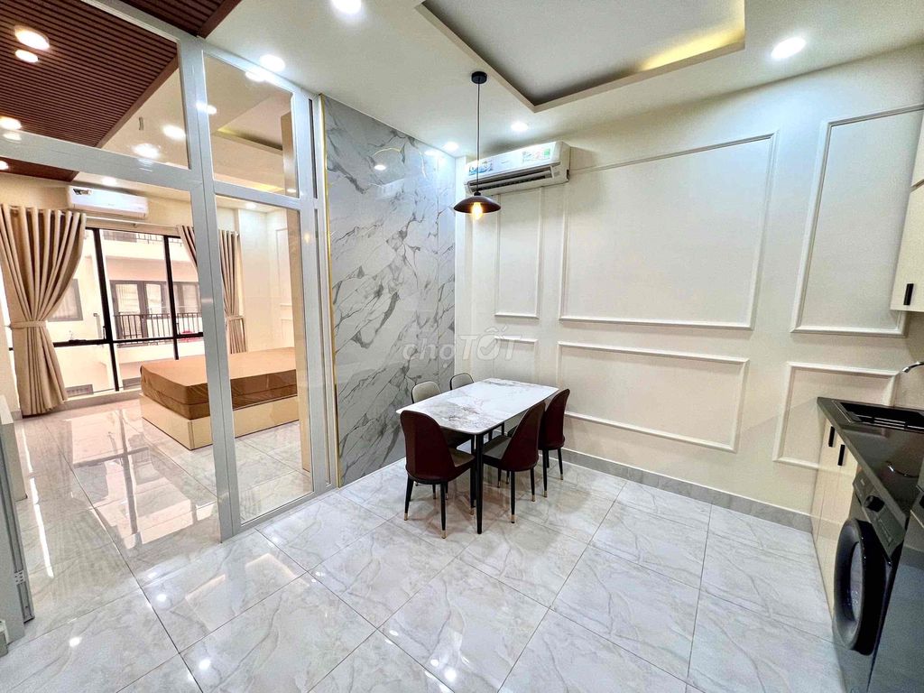One bedroom - Bùi Đình Tuý - large window, separate washing machine, right in the damp area