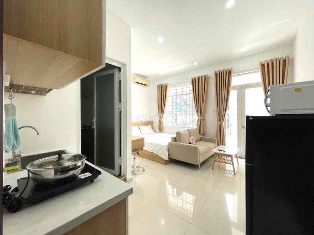 Studio - balcony, kitchen cup, sofa - Phan Đăng Lưu, Phú Nhuận