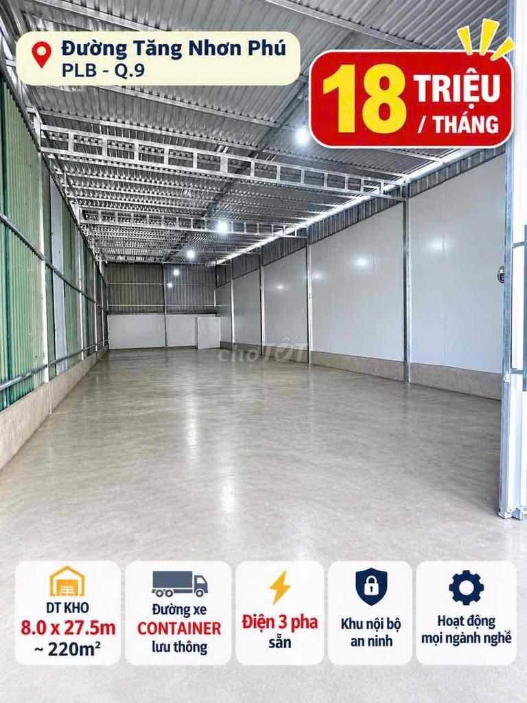 Rents an 18 million a. m. 220 a. m. 2 beautiful Dg Đình Phong Phú District 9