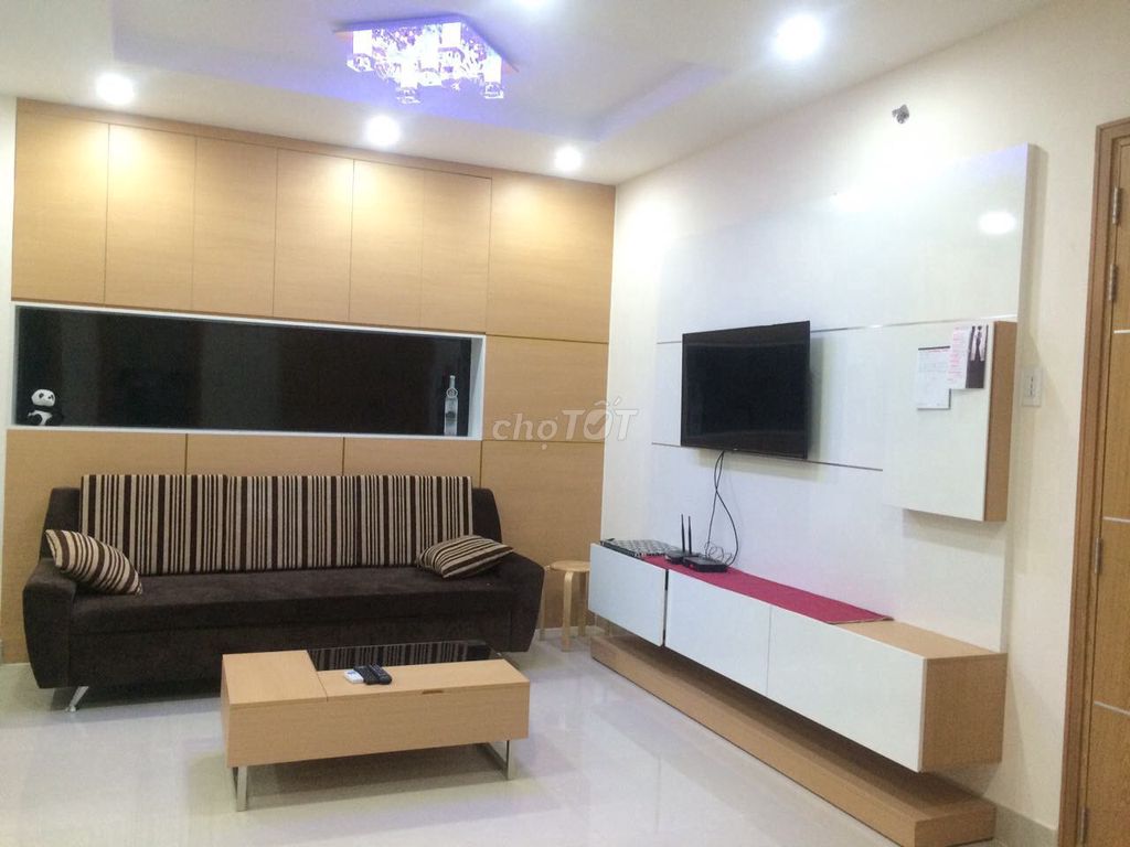 Rent the apartment Him Lam Riverside District 7, 76 meters, 2 bedrooms, full interior, 13.5 T.