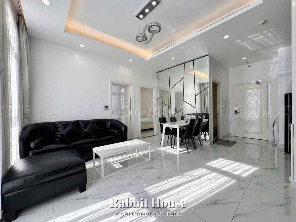 The two bedrooms are full of furniture near Tan Son Nhut Airport.
