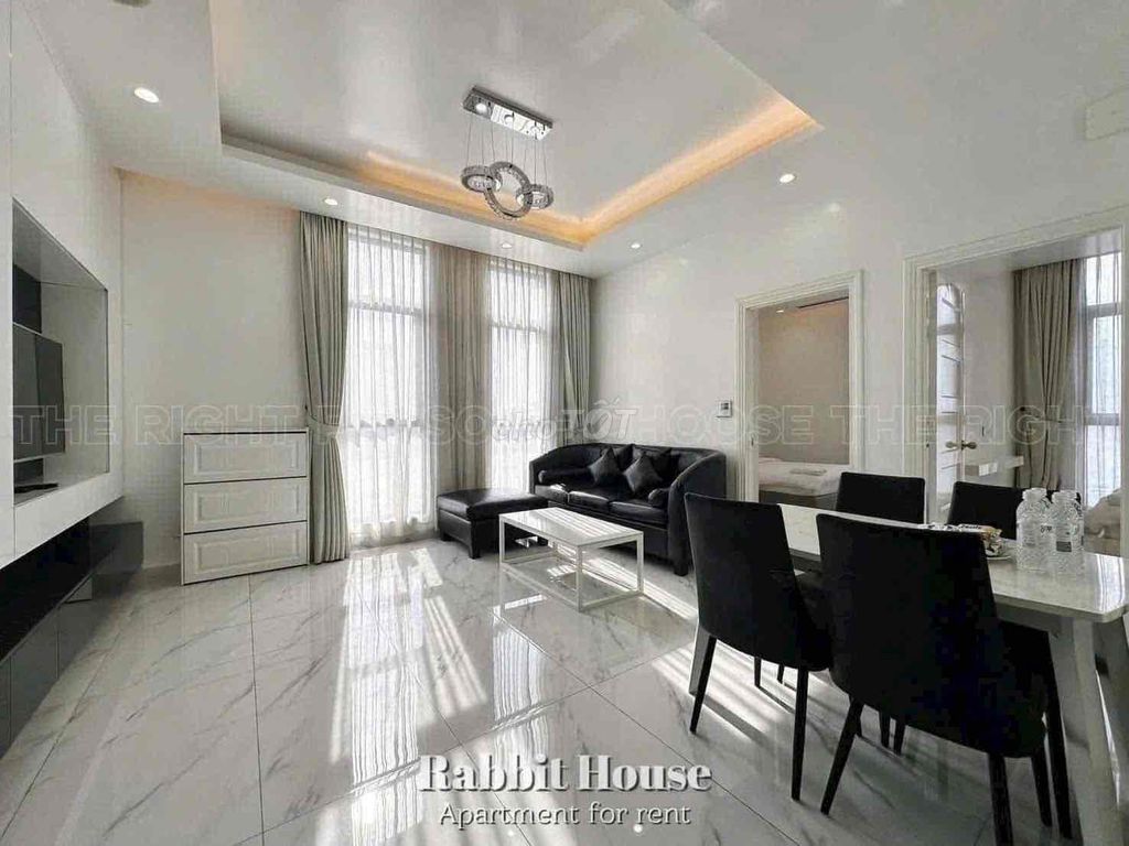 The two bedrooms are full of furniture near Tan Son Nhut Airport.