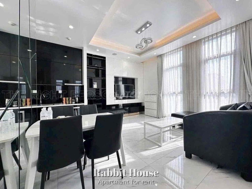 The two bedrooms are full of furniture near Tan Son Nhut Airport.