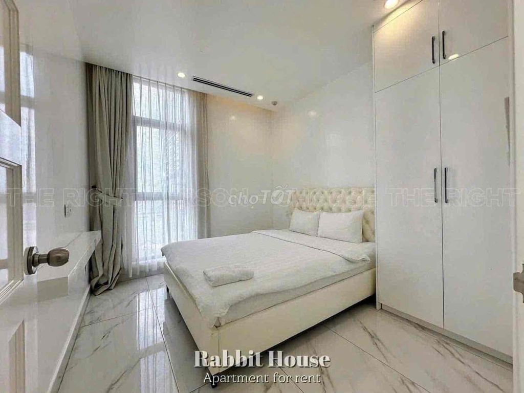 The two bedrooms are full of furniture near Tan Son Nhut Airport.