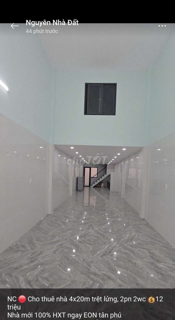 Rents 4X20 M 1 .4 new bedroom 2 new toilets 100% y hext Lê Trọng Tấn