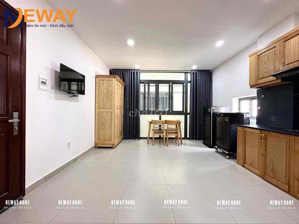 The sky window studio is full of furniture right here at Bàu Cát in the war field