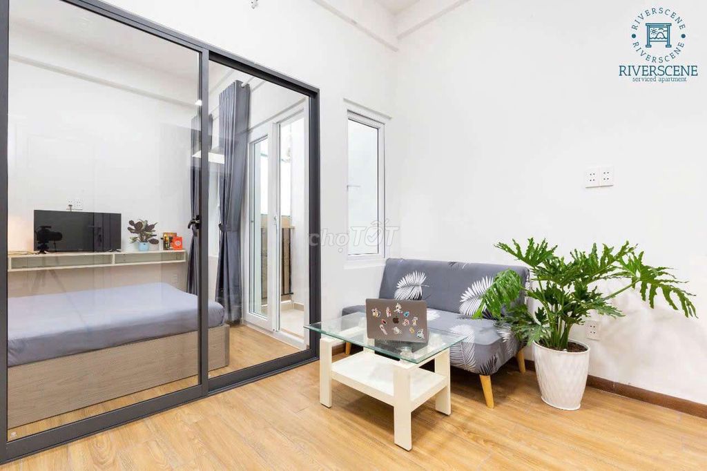 It's a long time since we've had the apartment empty. One bedroom by the river.