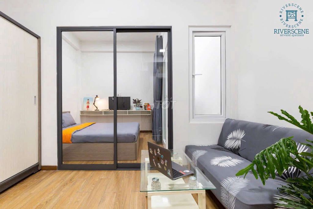 It's a long time since we've had the apartment empty. One bedroom by the river.