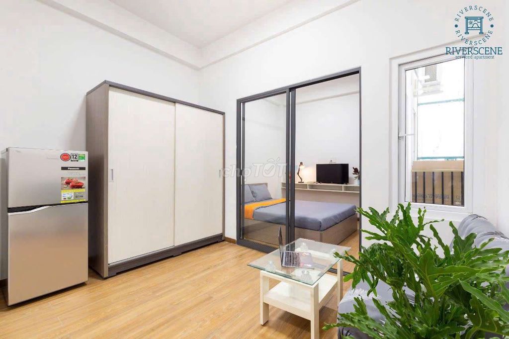 It's a long time since we've had the apartment empty. One bedroom by the river.
