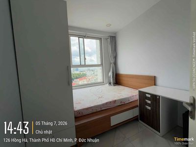 A nice apartment designed two bedrooms in right now.