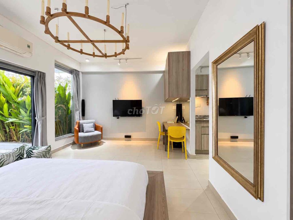 Rent the apartment. A full bedroom. Đinh Tiên Hoàng interior, District 1.