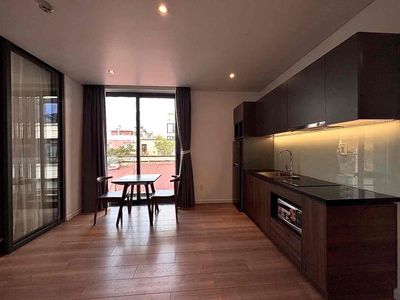 Room full interior has been separated from the kitchen near lottetart District 7